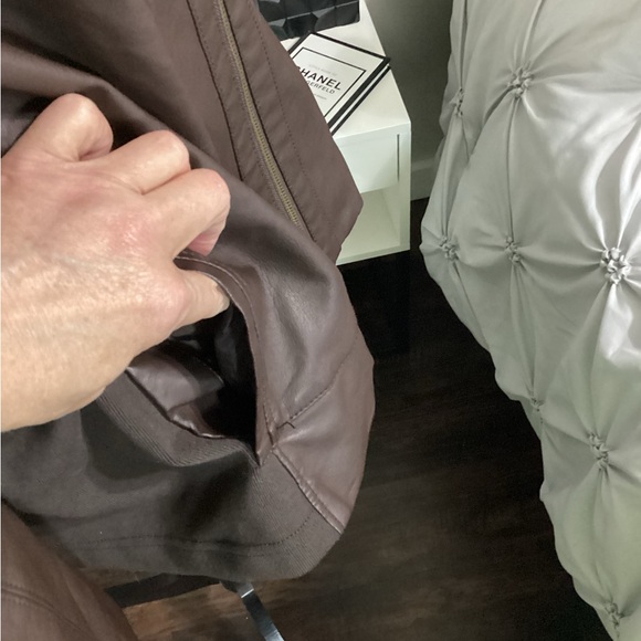 Brown Faux Fur Collar Women's Jacket - Worn Twice - Size 22-24w!! - Picture 7 of 13